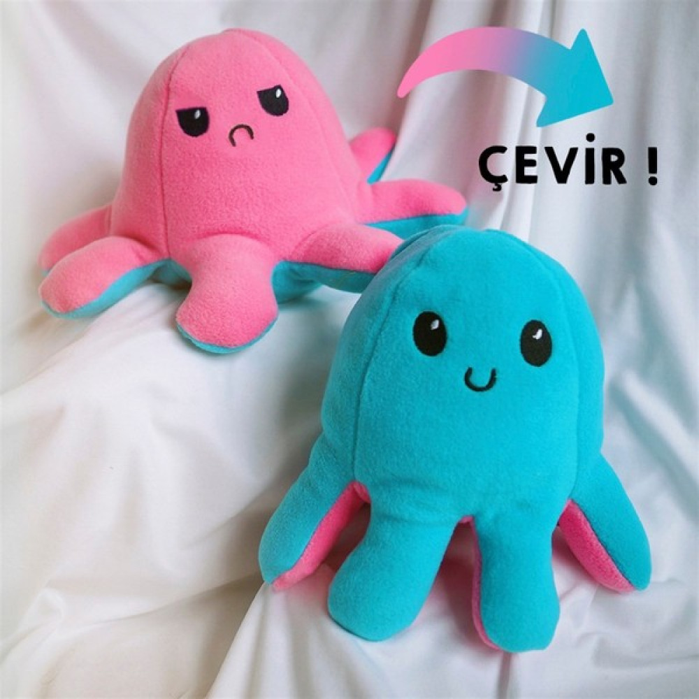Fiyonk Mod Değiştiren Ahtapot - Mavi Peluş Oyuncaklar Fiyatı