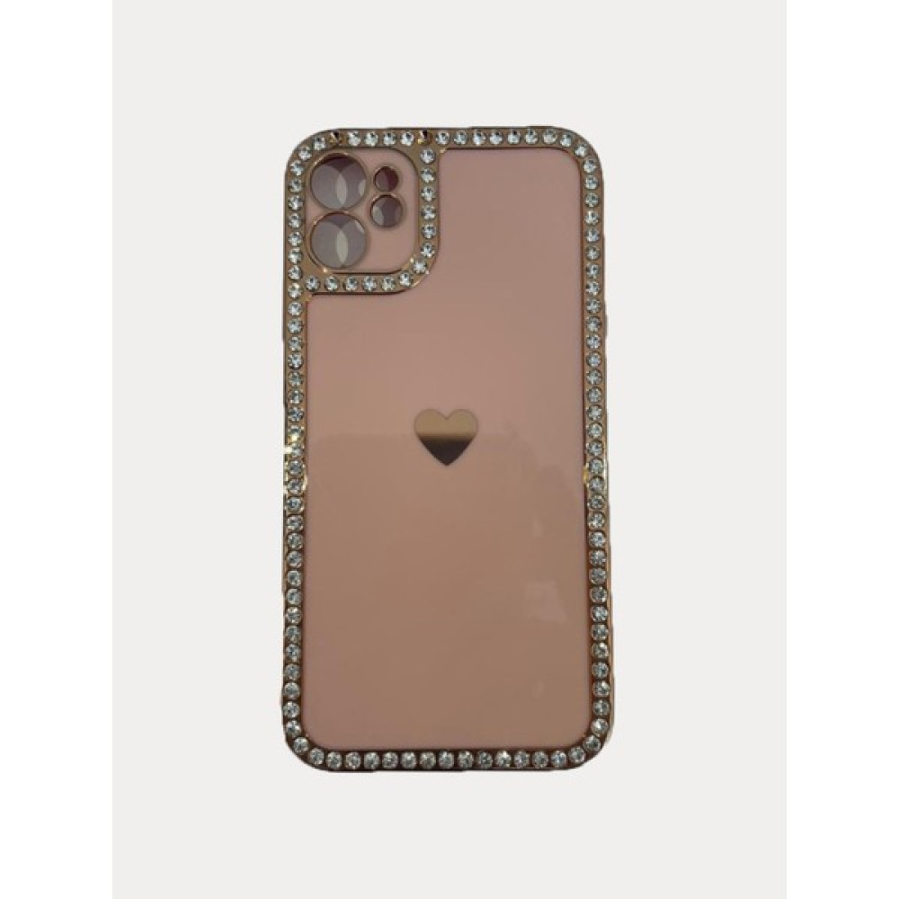 Fiyonklu Apple iPhone 11 Taşlı Silikon Kılıf - Açık Pembe Cep Telefonu Kılıfı Fiyatı