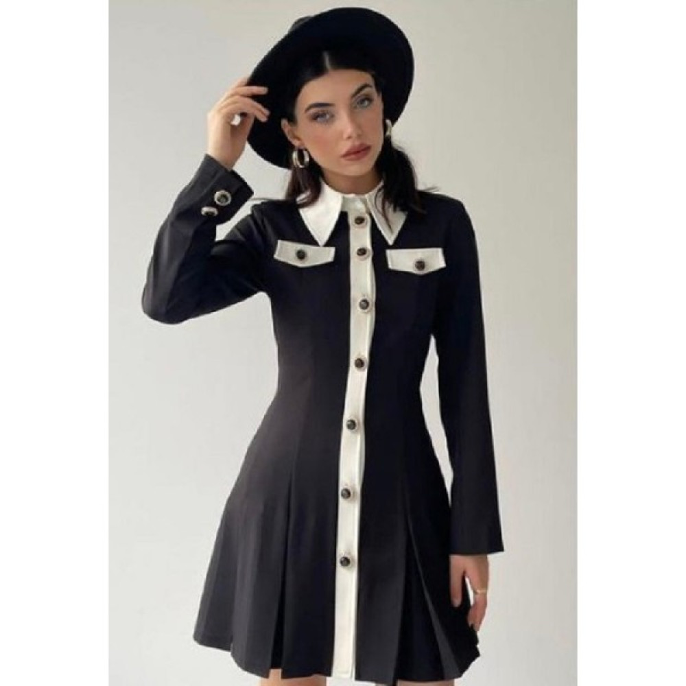 Fiyonque Vintage Stil, Gömlek Elbise Elbise Fiyatı