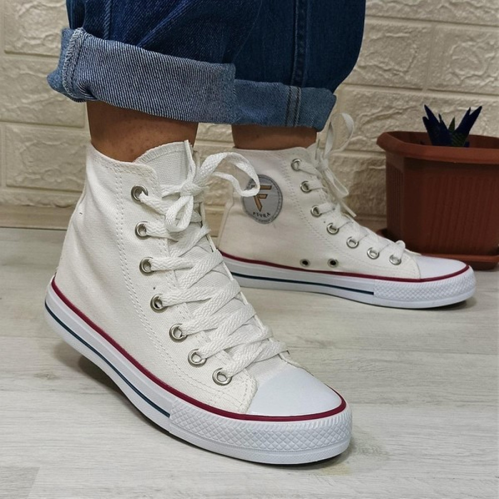 Fiyra 555 Beyaz Uzun Sneaker Keten Spor Ayakkabı Erkek Ayakkabıları Fiyatı