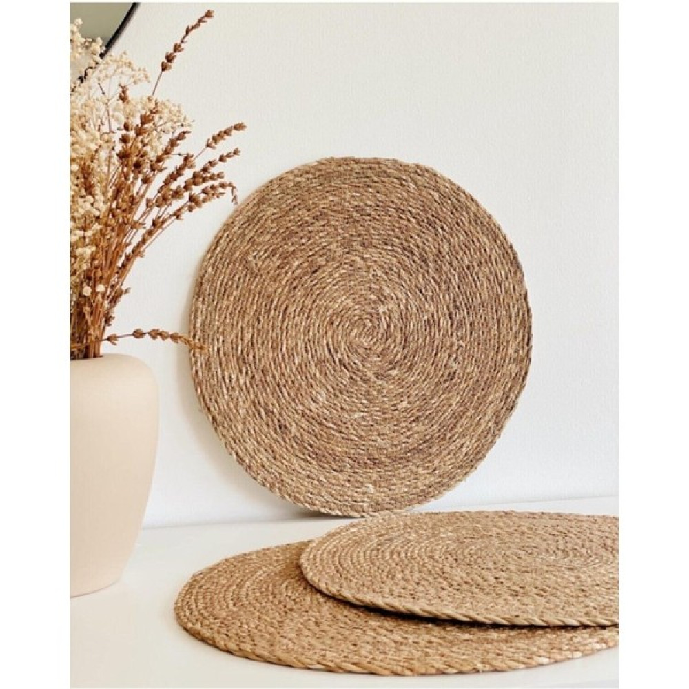 Fiza Moda Hasır Amerikan Servis 6'lı Paket Bambu Sofra Yemek Masa Düzenleyici Şık Dekor 6lı-Paket - Kahve - 36 x 36 cm Amerikan Servis Fiyatı