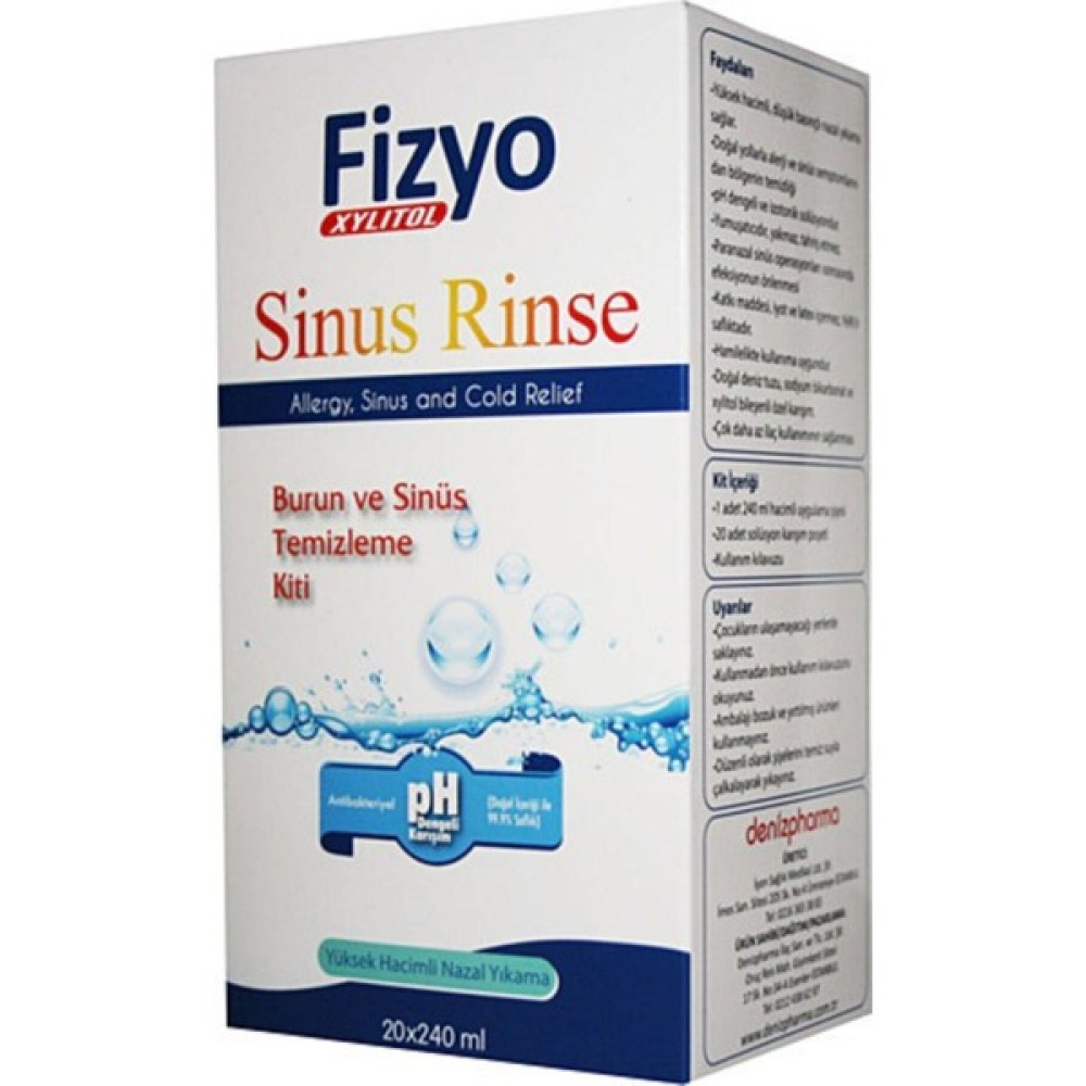 Fizyo Sinüs Rinse Kit 20 x 240 ml - Beyaz Bebek Bakım Fiyatı