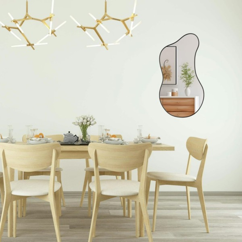 FKC Tasarım Asimetrik Dalgalı Dekoratif Ayna Duvar DEKORU(70X40CM) - 70 X 40 CM Ayna Fiyatı