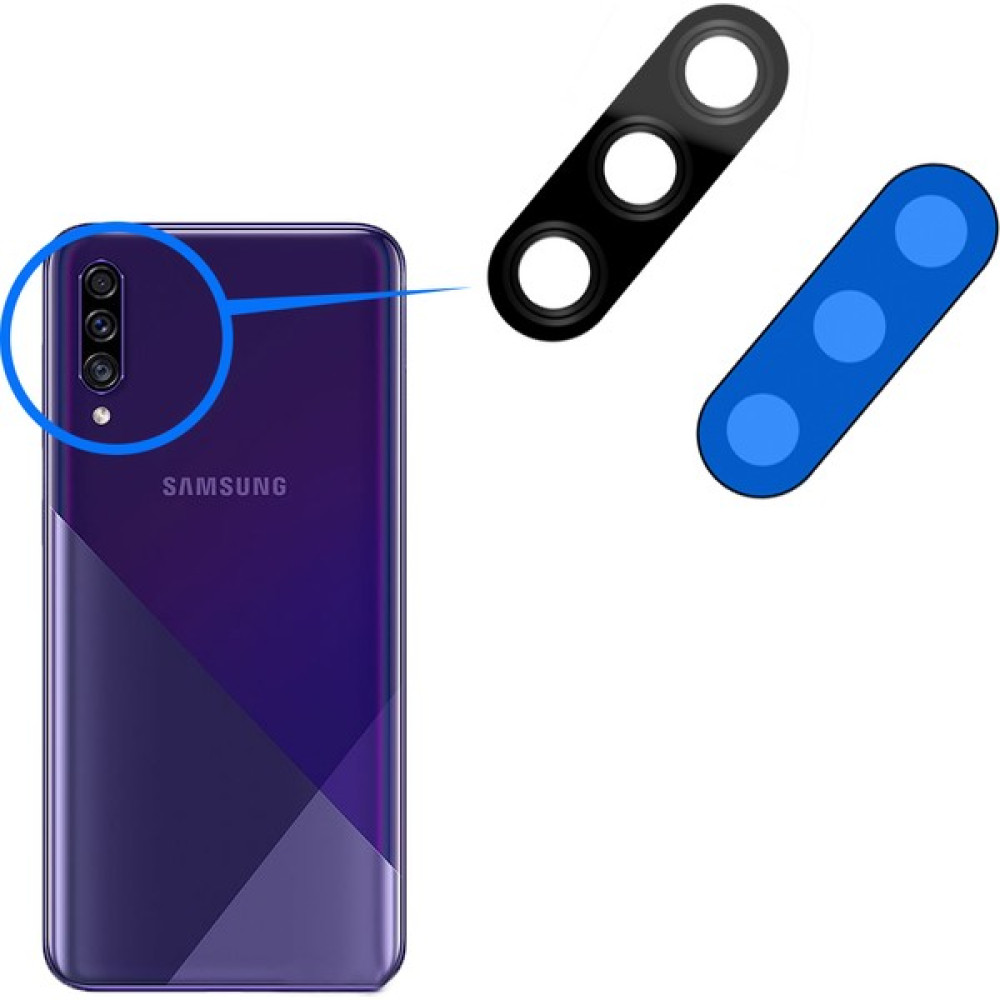Flagen Samsung Galaxy A30S A307F Uyumlu Arka Kamera Camı Lens Yapışkanlı Telefon Yedek Parça Fiyatı