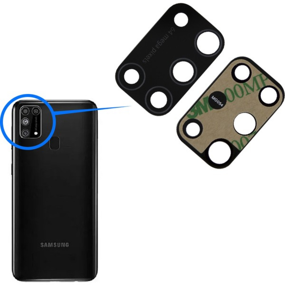 Flagen Samsung Galaxy M31 Uyumlu Arka Kamera Camı Lens Yapışkanlı Telefon Yedek Parça Fiyatı