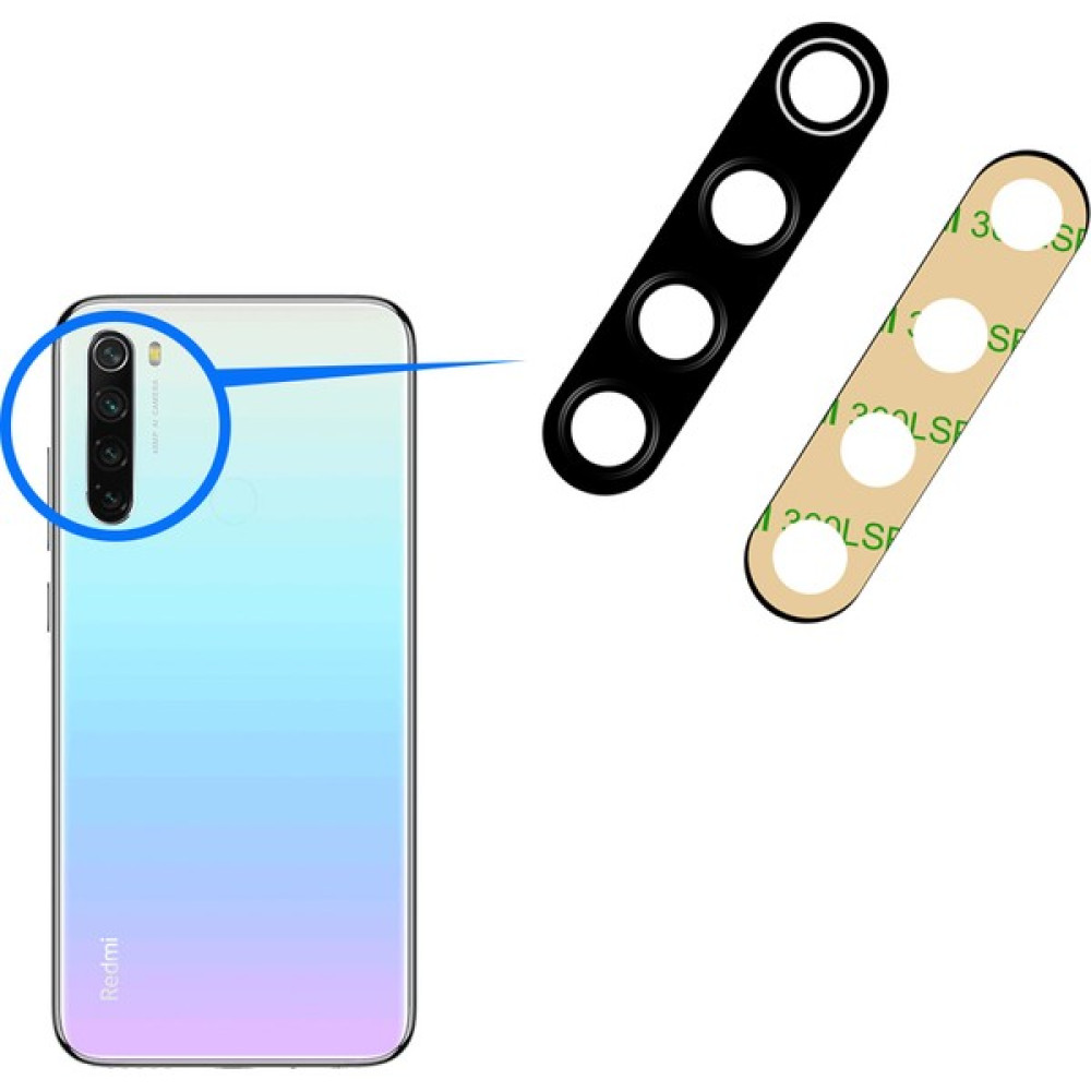 Flagen Xiaomi Redmi Note 8 Arka Kamera Camı Lens Yapışkanlı Cep Telefonu Ekran Koruyucusu Fiyatı