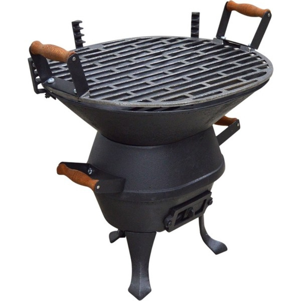 Flame Stove Pik Döküm Lüx Kademeli Mangal FS-403 - Antrasit Gri Bahçe Mangalı & Barbekü Fiyatı