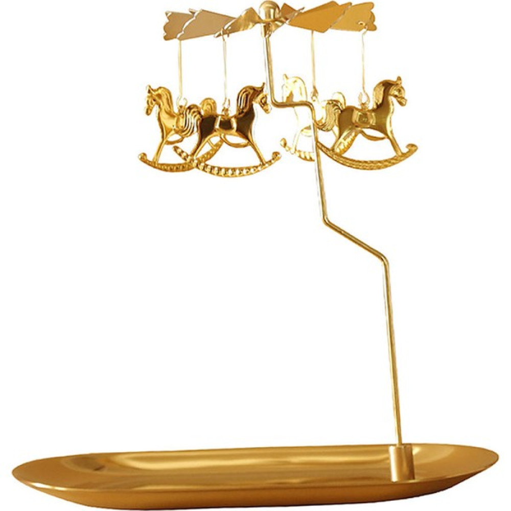 Flameer Atlı Mumluk Rotating Işık Tutucu Stand (Yurt Dışından) Şamdan Fiyatı