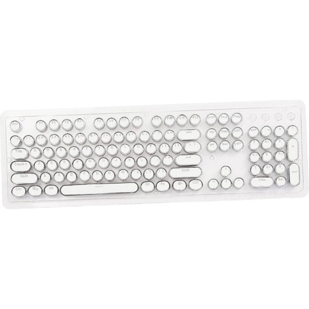 Flameer Yuvarlak Keycaps Çift Shot Pbt Oyun Klavyesi Retro Beyaz (Yurt Dışından) Oyuncu Klavyesi Fiyatı