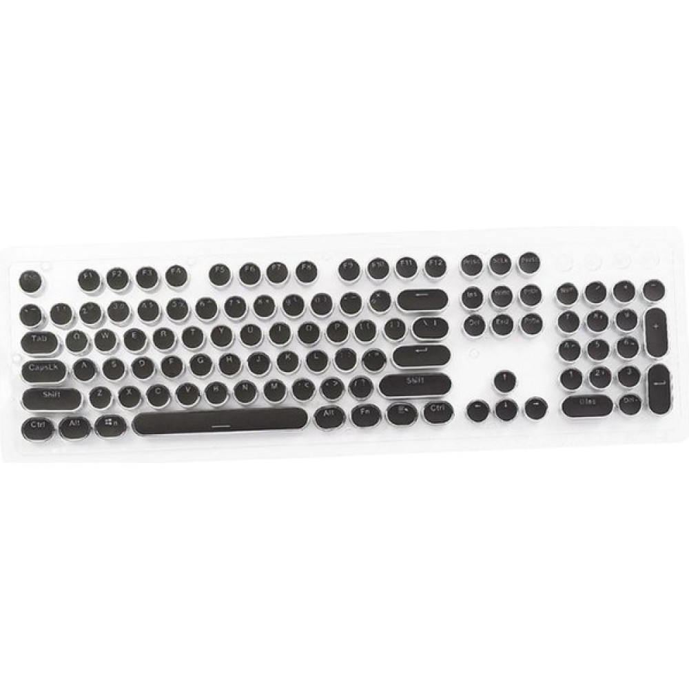 Flameer Yuvarlak Keycaps Çift Shot Pbt Oyun Klavyesi Retro Siyah (Yurt Dışından) Oyuncu Klavyesi Fiyatı