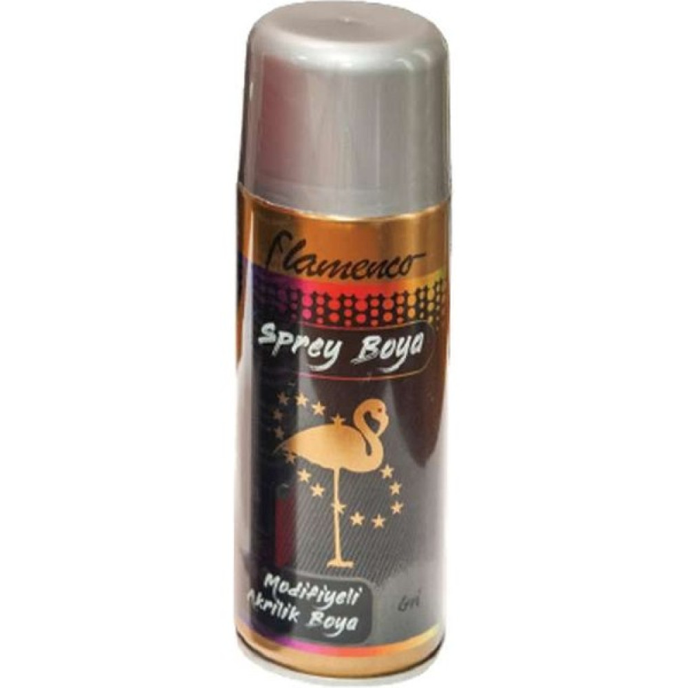 Flamenco 400 ml Modifiyeli Parlak Sprey Akrilik Boya - Gri Boya Malzemeleri Fiyatı