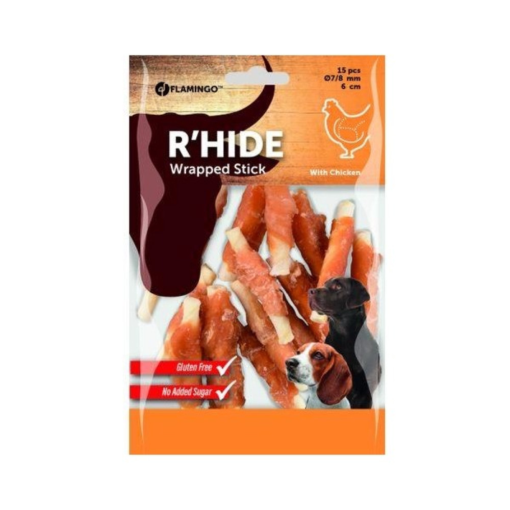 Flamingo R'hide Wrapped Sticks Tavuklu Köpek Ödülü 15'li 6 cm - 0 - Naturel Evcil Hayvan Ürünleri Fiyatı