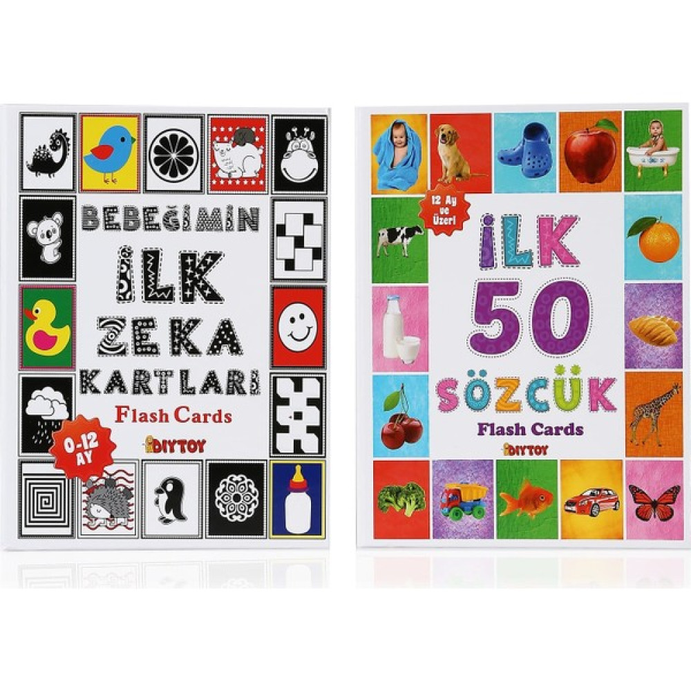 Flash Cards Ilk 50 Sözcük + Bebeğimin Ilk Zeka Kartları Eğitici Oyuncak Fiyatı