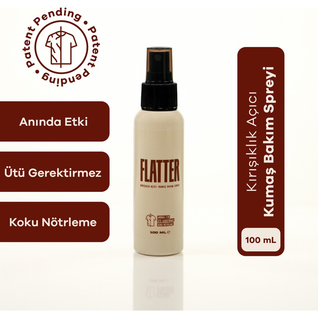 Flatter Kırışıklık Açıcı Kumaş Bakım Spreyi 100 ml Soft Koku ile Anında Etki Sağlar Yumuşatıcı Fiyatı