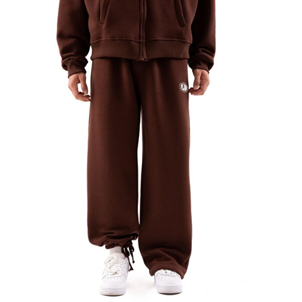 Flaw Atelier Ayarlanabilir Paça Basic Kahverengi Baggy Eşofman Erkek Eşofman Fiyatı