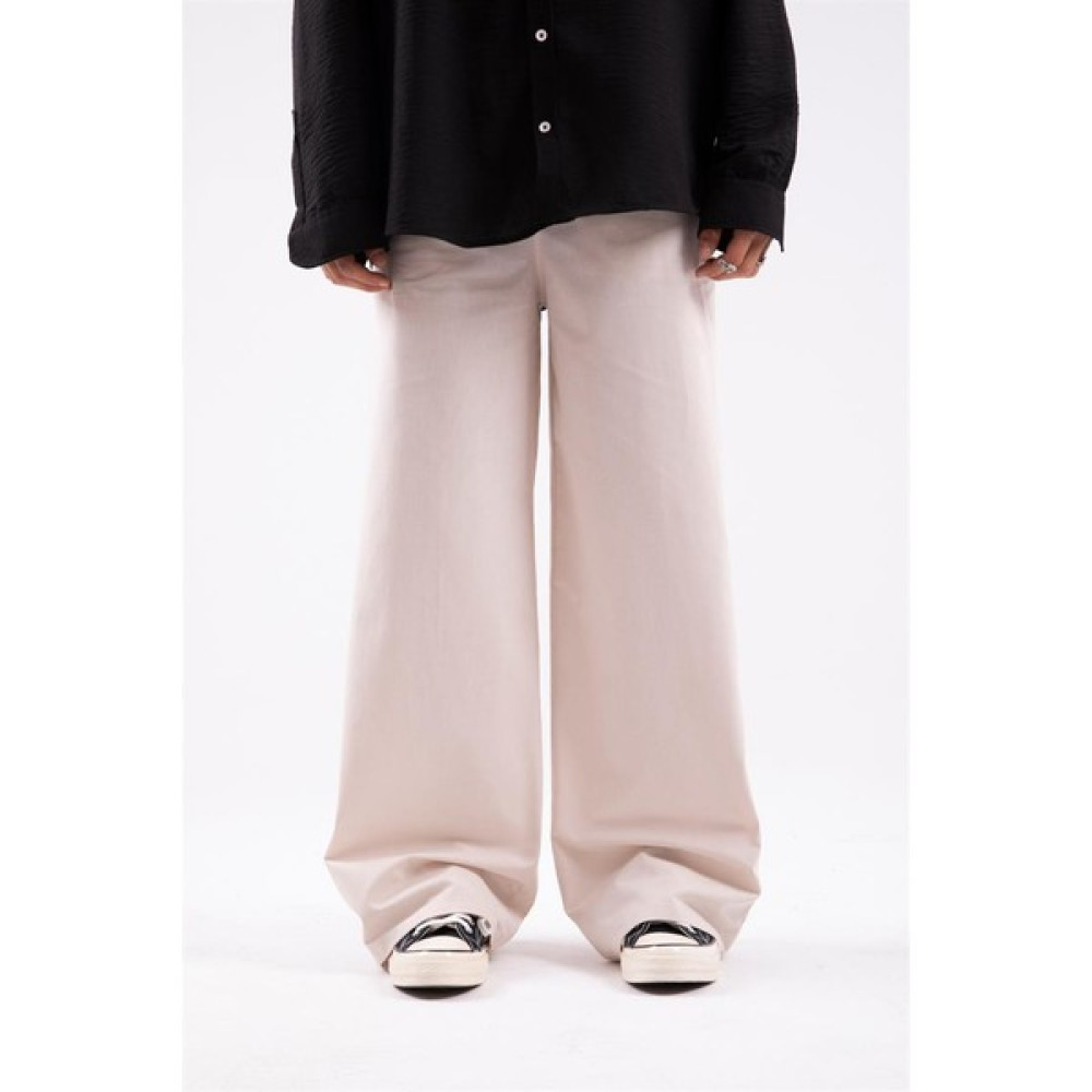 Flaw Basic Krem Extra Baggy Pantolon Erkek Pantolon Fiyatı