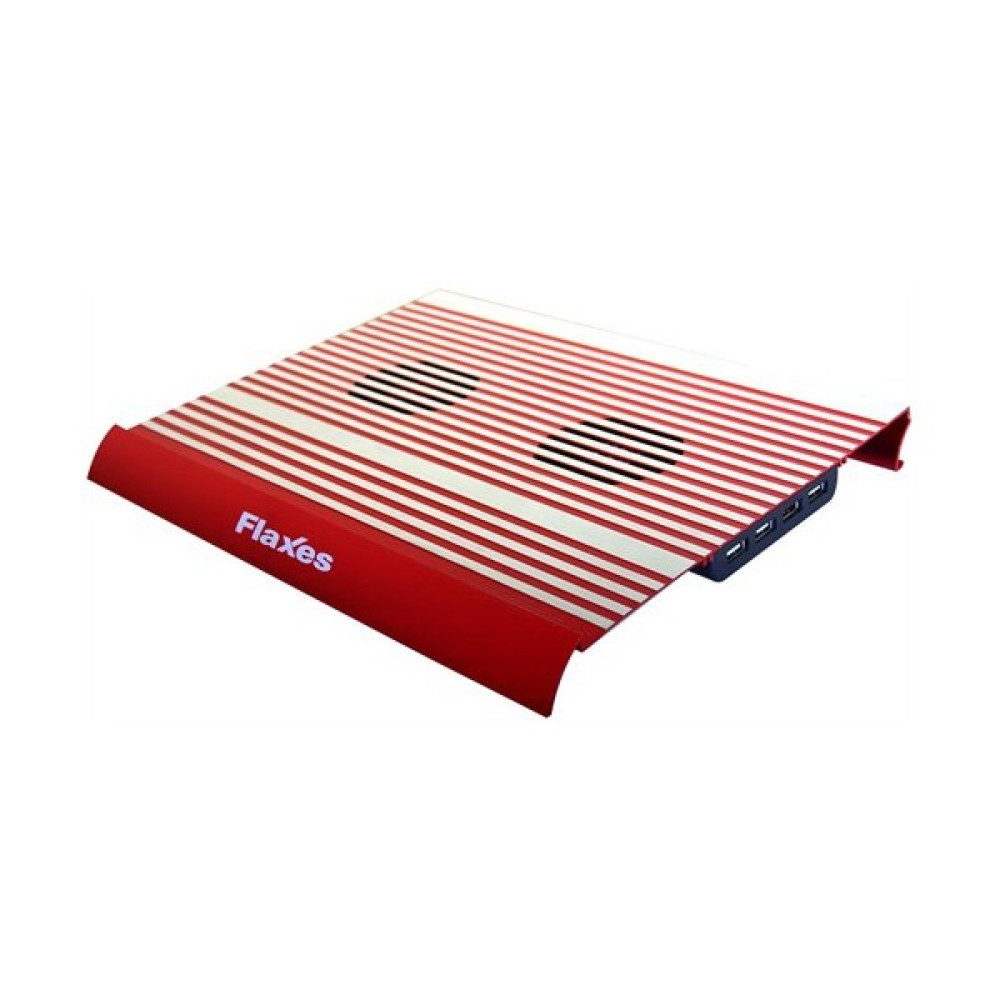 Flaxes FN-3333K Alüminyum 7"-17" Sessiz Çift Fanlı Kırmızı Notebook Soğutucu Dizüstü Bilgisayar Aksesuarları Fiyatı