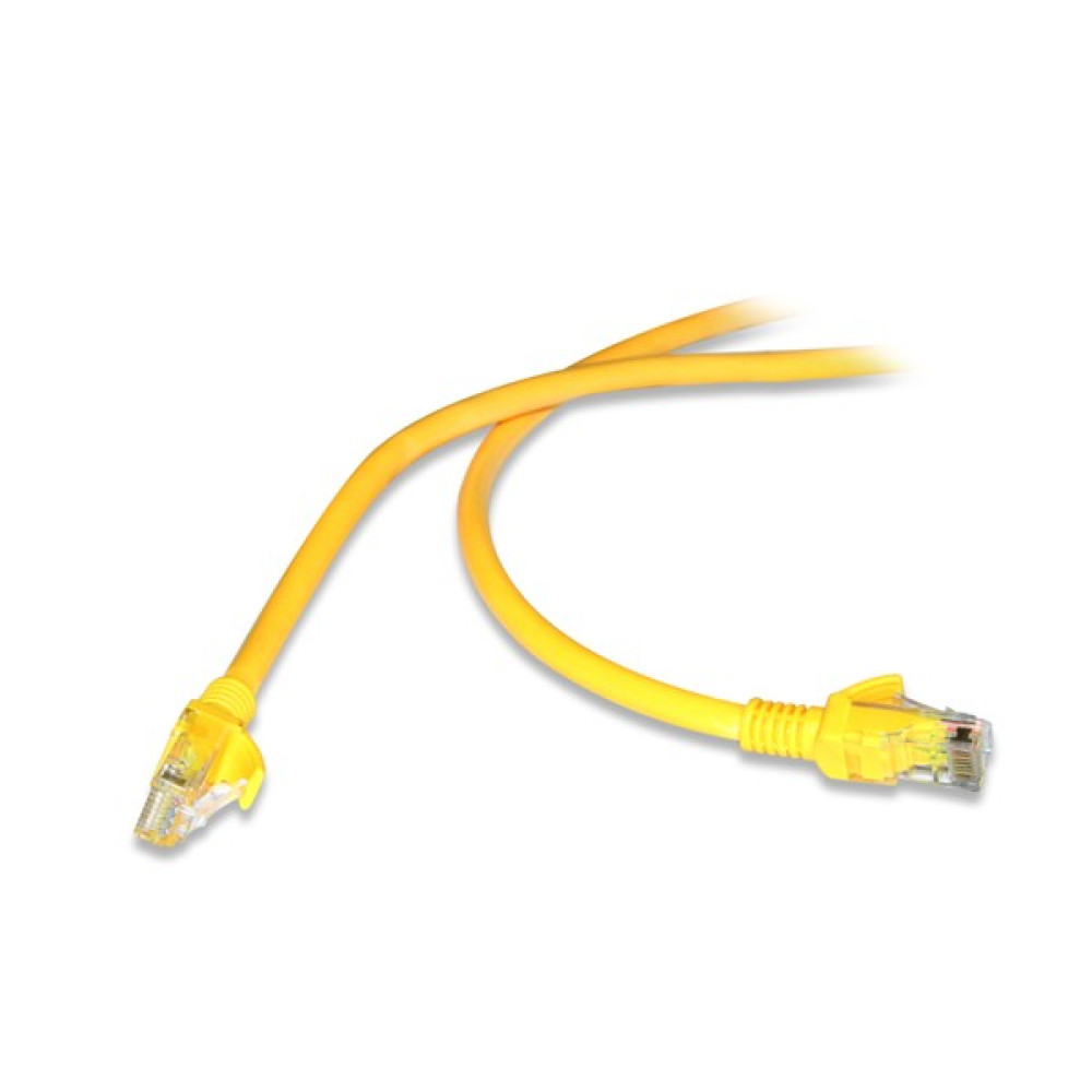 Flaxes FNK-602S 2 Mt CAT6 (Patch) Network Kablosu Sarı - 2 m Ağ / Network Kablosu Fiyatı