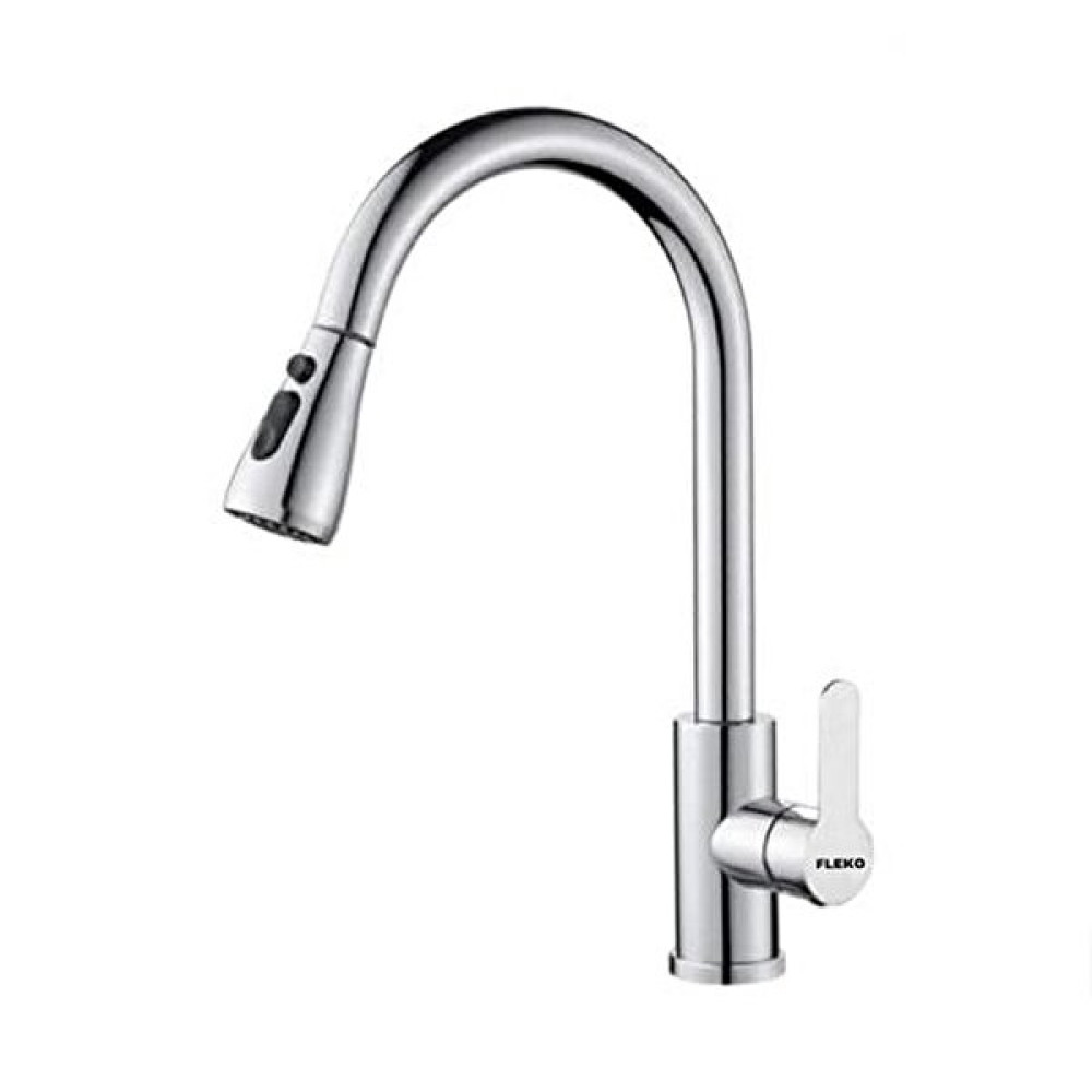 Fleko Ks10S01 Spiralli Krom Mutfak Eviye Bataryası Şofbenler Fiyatı