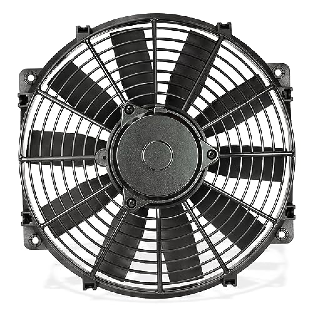 Flex-A-Lite Trimline Reversible Electric Fan, Pusher-Puller Fan (116), Car Accessories, 16 Inches Black
