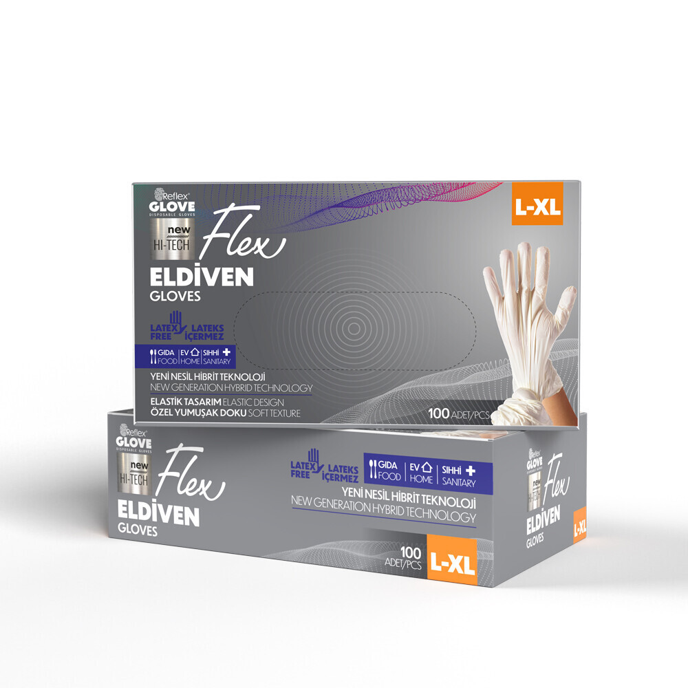 Flex Krem Renk Tpe Eldiven L-XL Mutfak Sarf Malzemeleri Fiyatı