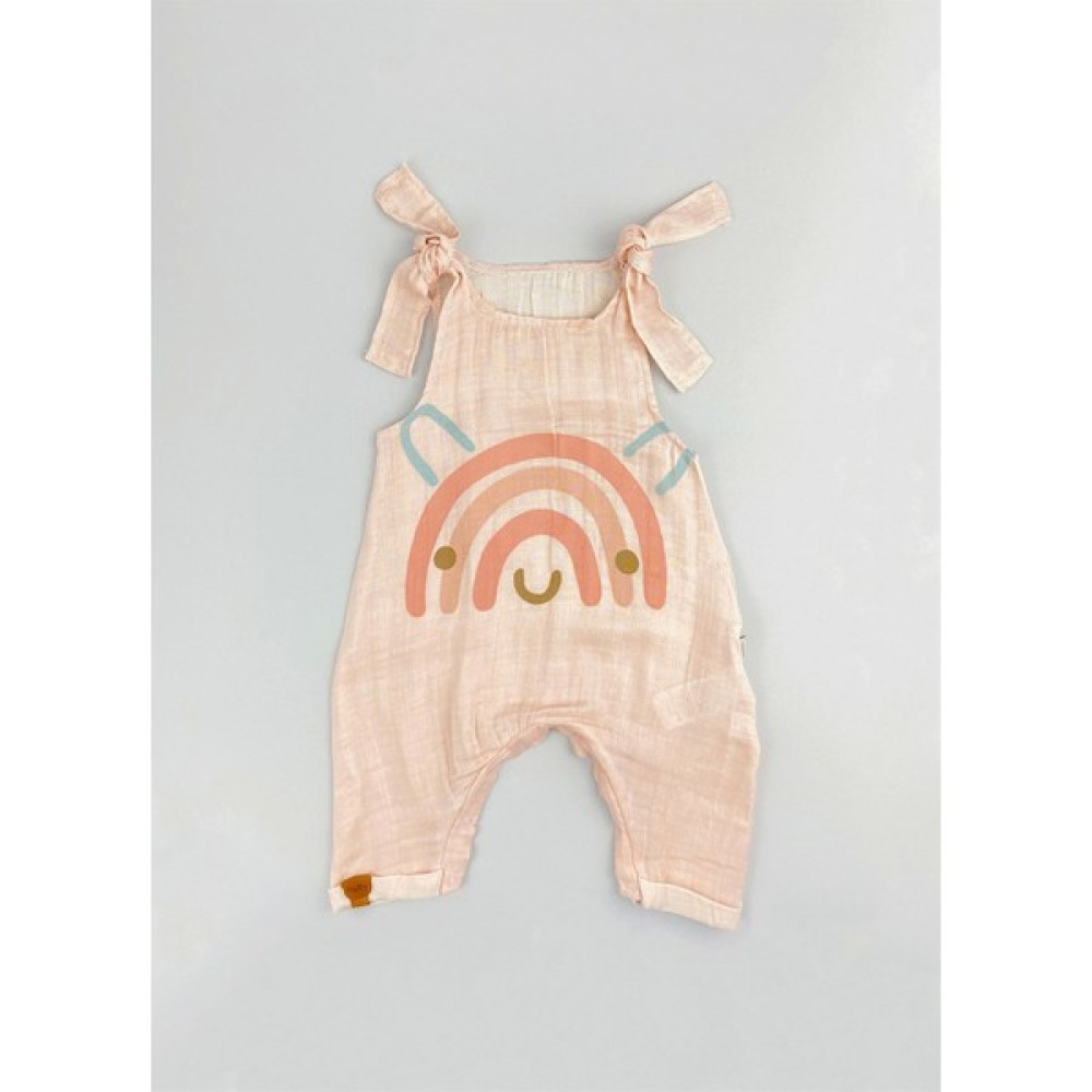 Flexi Flexibaby Unisex Bebek Somon Lama Bağcıklı Salaş Müslin Tulum Bebek Hastane Çıkışı Fiyatı