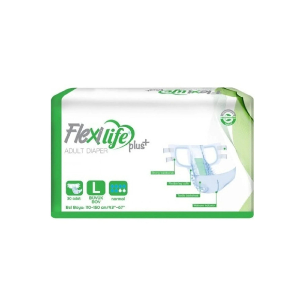 Flexı Flexılıfe Hasta Alt Bezi 30'Lu Large Beden Flexilife Bel Bantli Hasta Bezleri ve Temizliği Fiyatı