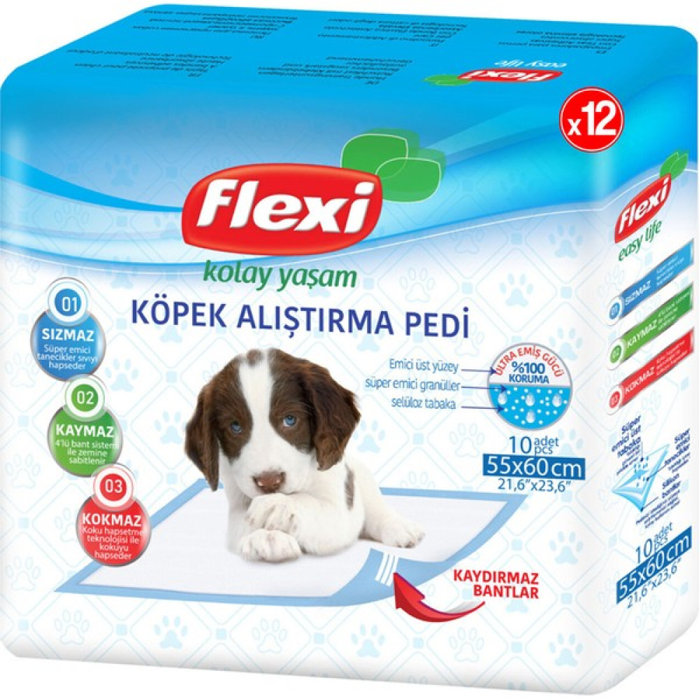 Flexi Köpek Alıştırma Pedi 10'lu 12 Paket Evcil Hayvan Ürünleri Fiyatı