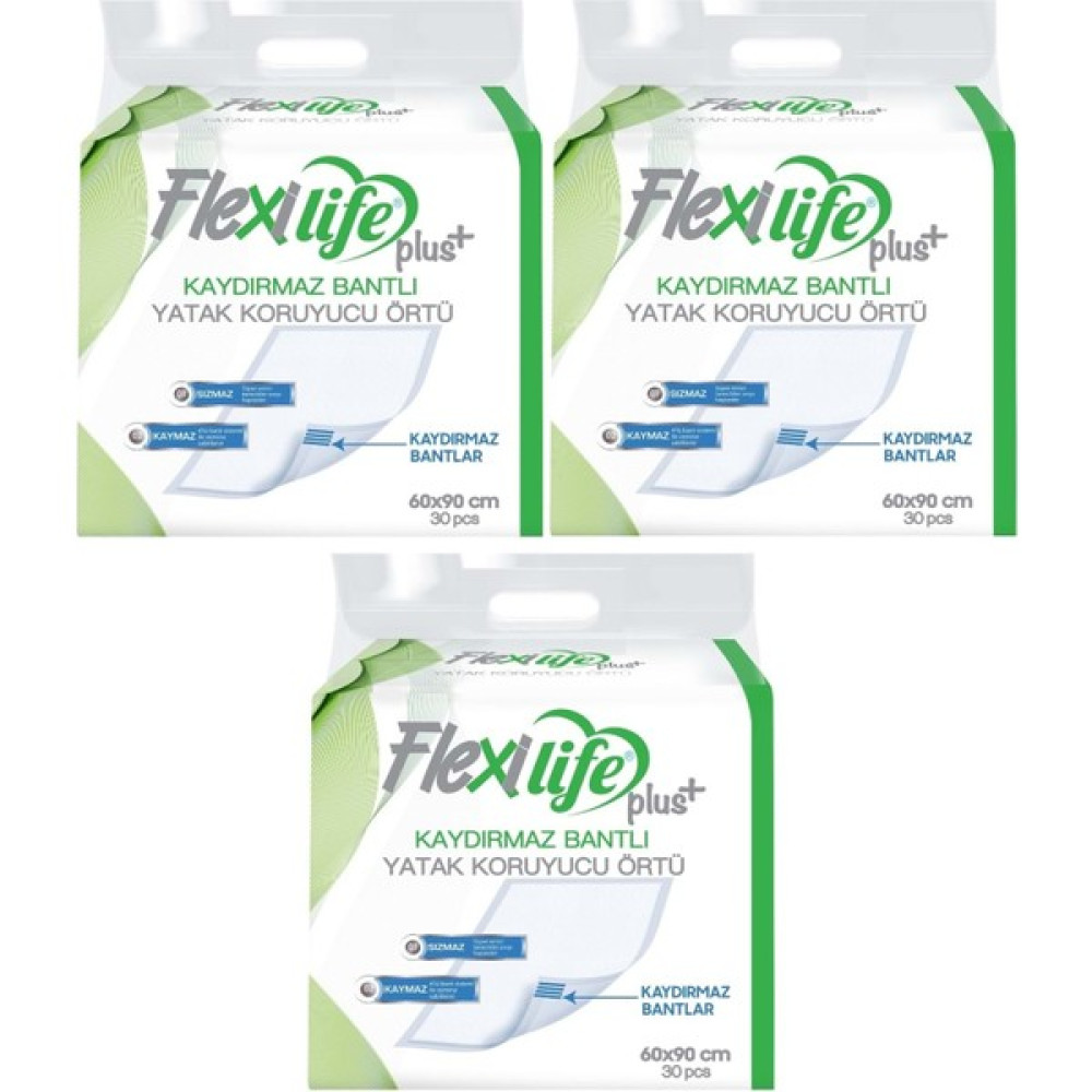 Flexi Life Flexi LifeFlexi Life Hasta Alt Açma Yatak Koruyucu Örtü 60*90 Cm 90 Adet Kaydırmaz - 60 x 90 cm Alez / Yatak Koruyucu Fiyatı