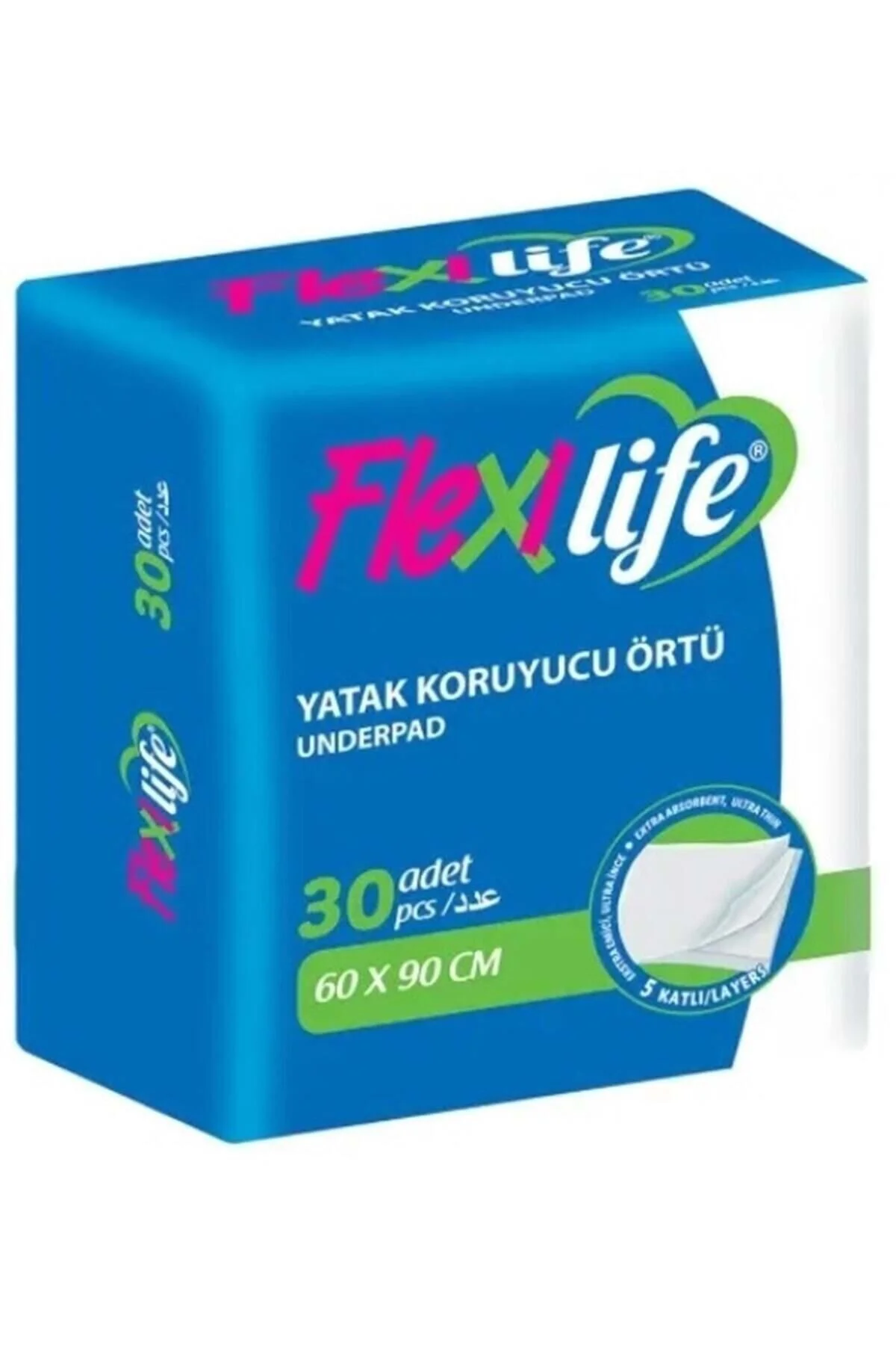 Flexi Life Hasta Alt Açma Yatak Koruyucu Örtü 60*90 Cm (iç Adet 30 Adet) Klasik" Sağlık Fiyatı
