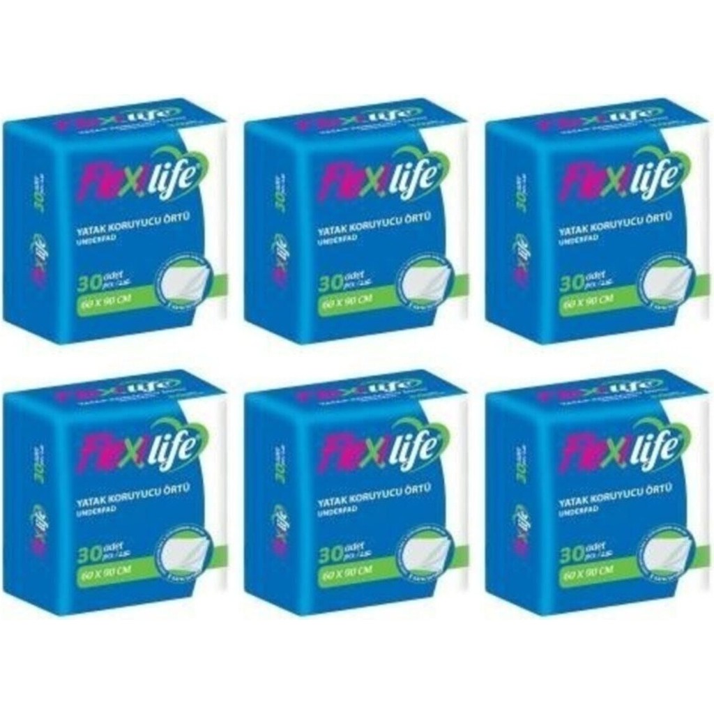 Flexi Life Kedi Köpek Çiş Pedi Yatak Koruyucu 60X90CM 30LU 6 Paket 180 Adet Evcil Hayvan Ürünleri Fiyatı