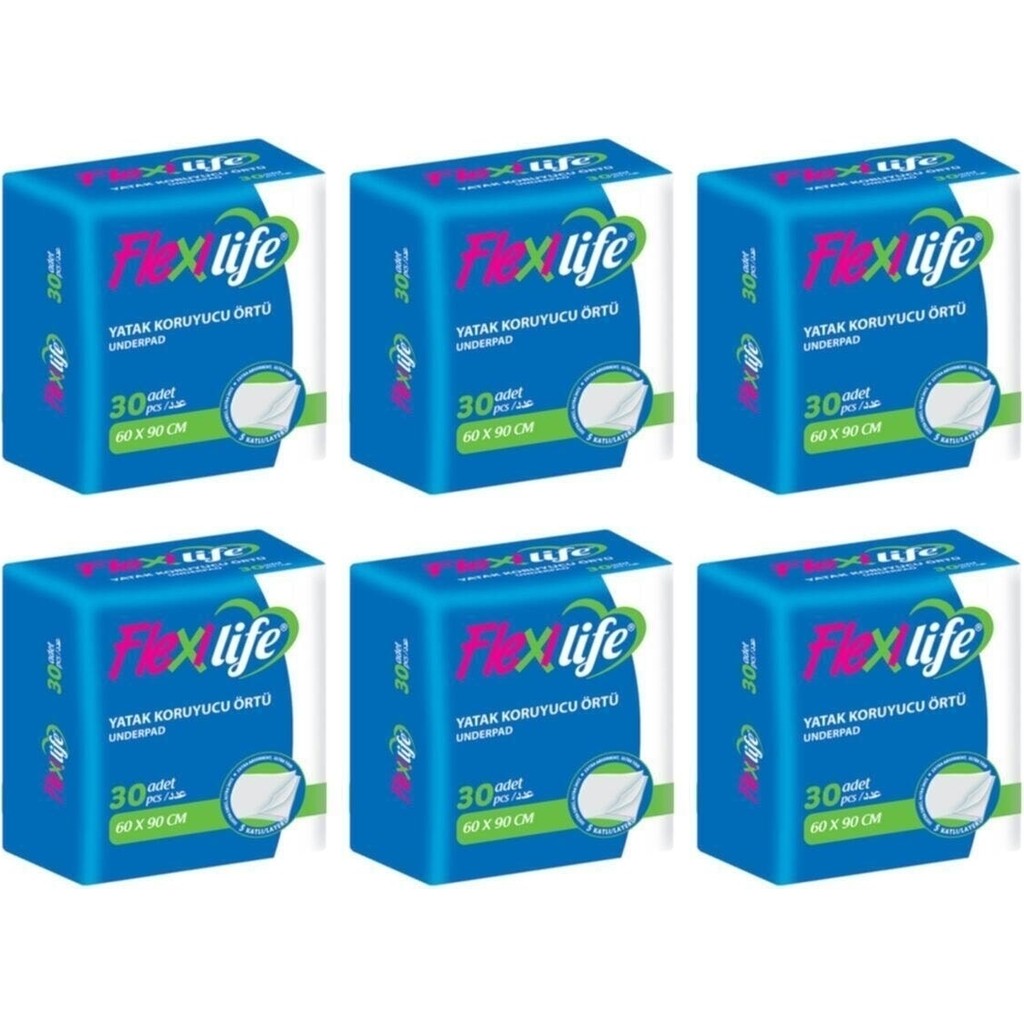 Flexi Life Köpek Çiş Pedi Yatak Koruyucu 60X90 cm 180 Adet Alez / Yatak Koruyucu Fiyatı