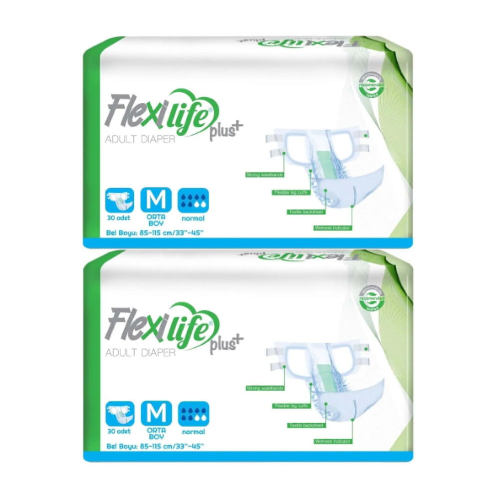 Flexi Life Yetiskin Hasta Bezi Bel Bantli Tekstil Yuzeyli Medium Orta 60 Adet Hasta Bezleri ve Temizliği Fiyatı