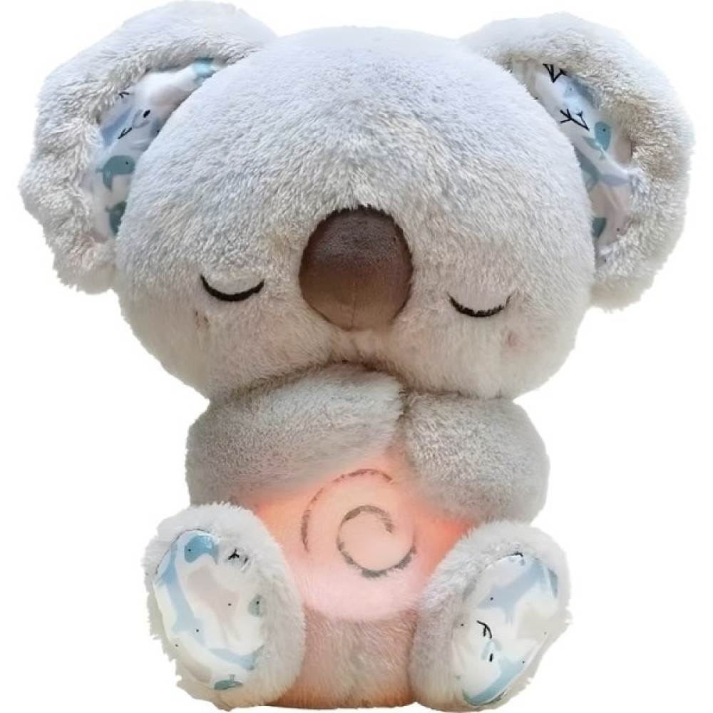 Flexible1 Nefes Alan ve Parlayan Sevimli Koala Bebek Uyuyan Bebek Peluş Oyuncak (Yurt Dışından) - Gri Peluş Oyuncaklar Fiyatı
