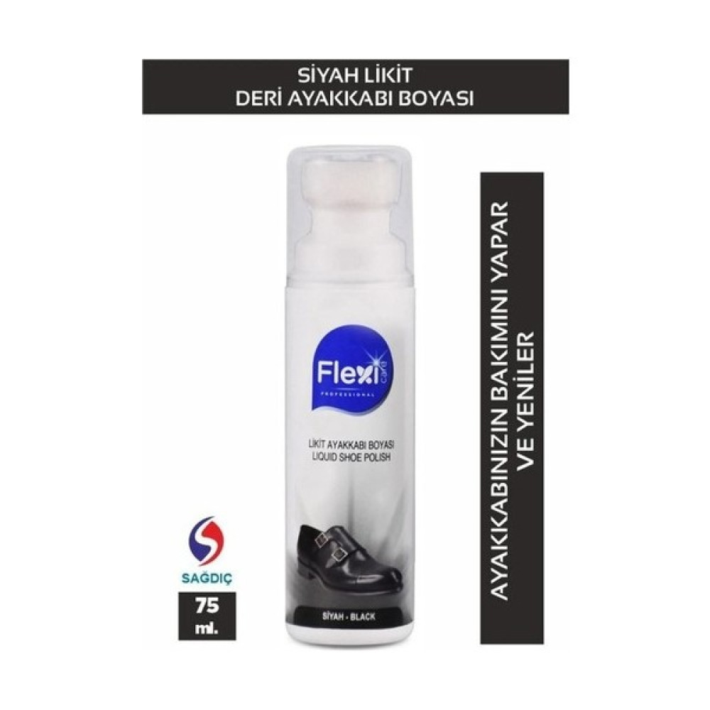 Flexicare Siyah Spor Deri Likit Ayakkabı Boyası 75 ml Ayakkabılar ve Çantalar Fiyatı