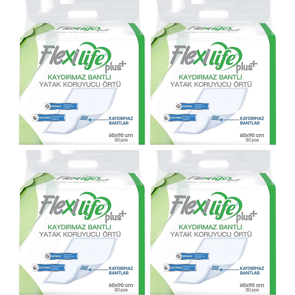 Flexilife Kaydırmaz Bantlı Yatak Koruyucu 60X90 cm 30'lu 4 Paket - 60 x 90 cm SSD / Solid State Drive Fiyatı