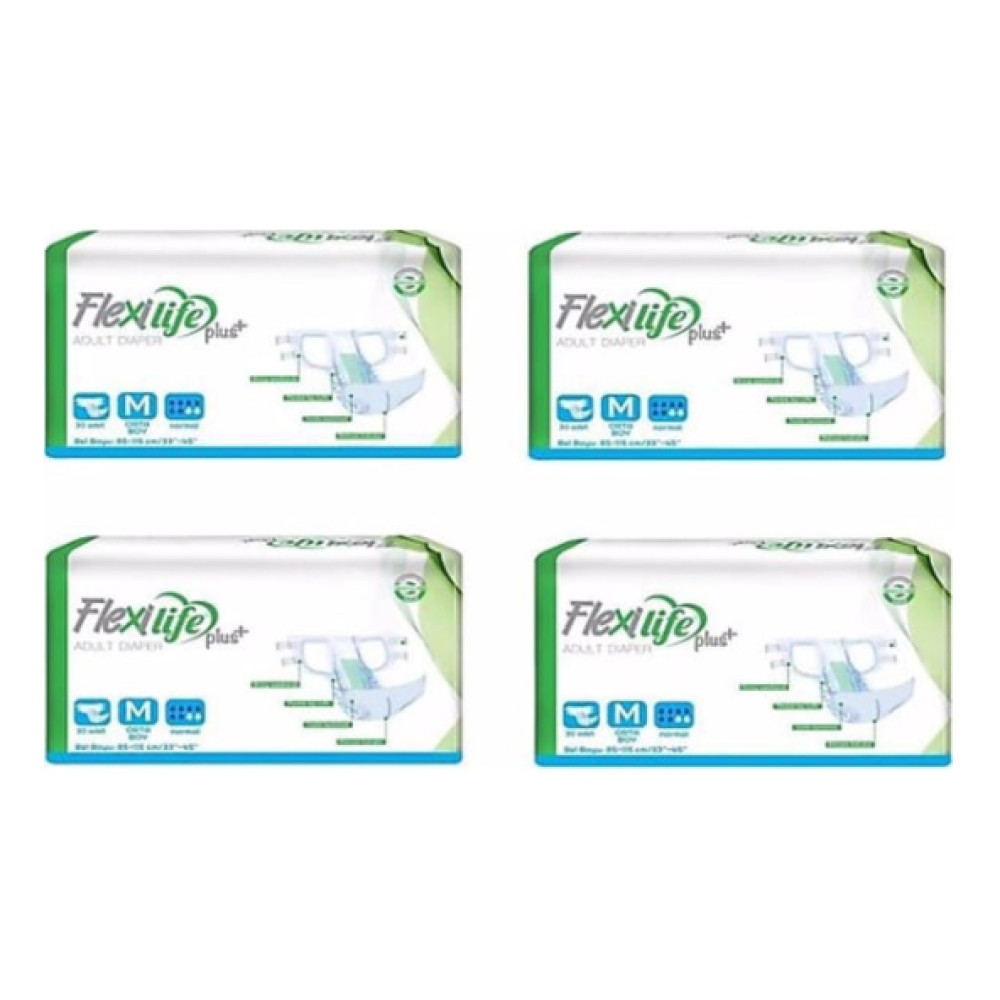 Flexilife Plus Belbantli Orta Boy Medium Hasta Bezi 30'Lu 4 Paket / 120 Adet Hasta Bezleri ve Temizliği Fiyatı