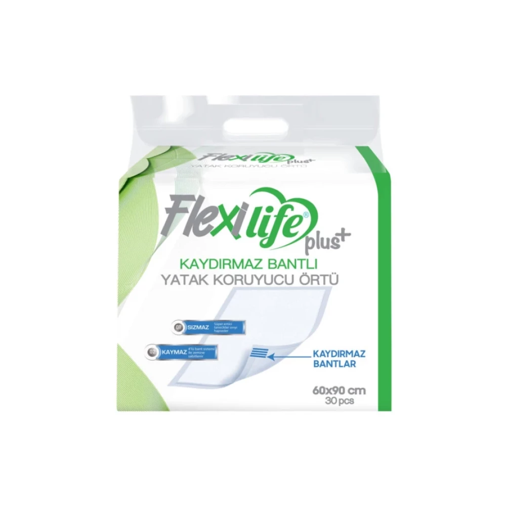 Flexilife Plus Kaydirmaz Bantli Yatak Koruyucu Ortu 60X90 Cm 30'Lu Paket Hasta Bezleri ve Temizliği Fiyatı