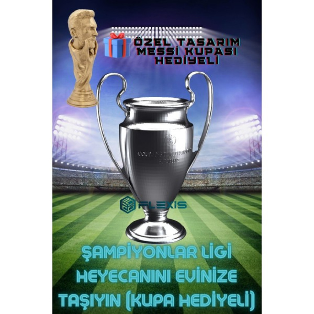 Flexis 20 cm Şampiyonlar Ligi Kupası Messi Kupa Hediyeli Hediyelik Eşya Fiyatı