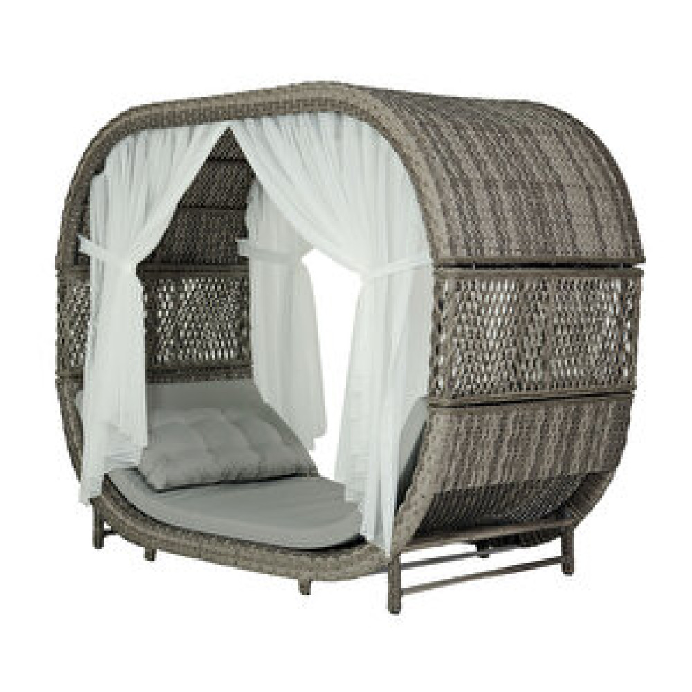 Flexy Romantica Daybed Üçlü Bahçe Koltuğu Krem Şezlong Fiyatı