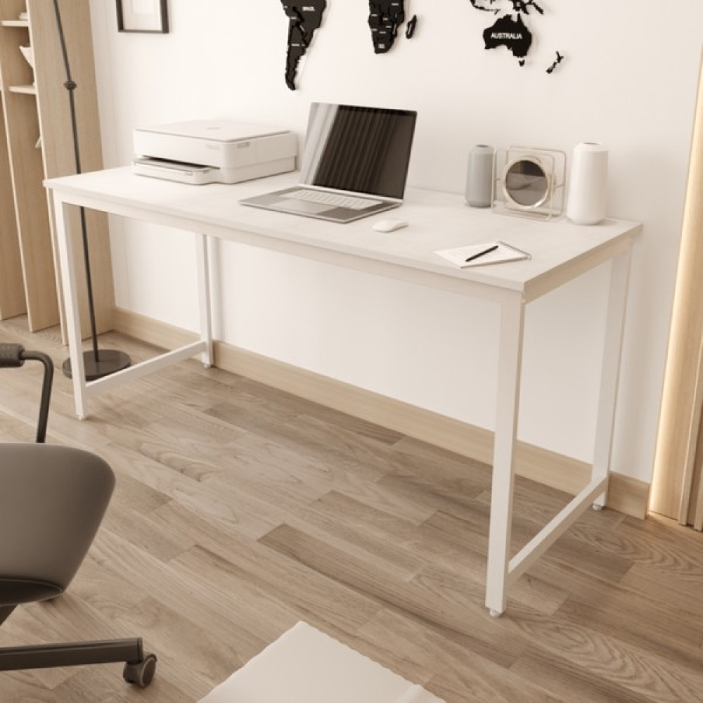 Flinder Çalışma Masası Bilgisayar Masası Ofis Masası 60 x 160 cm - 60X160 - Beyaz Çalışma Masası Fiyatı