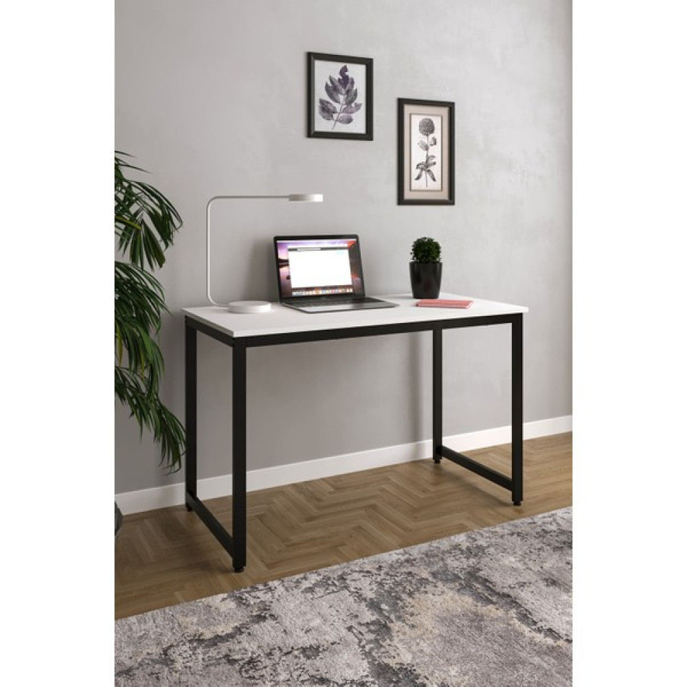 Flinder Çalışma Masası Bilgisayar Masası Ofis Masası 60 x 160 cm - Beyaz - 60X120 Cm Çalışma Masası Fiyatı