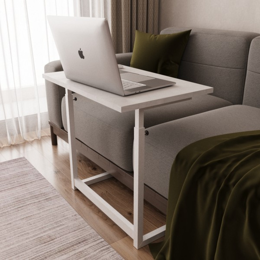 Flinder Yükseklik Ayarlı Laptop Masası - Çalışma Masası - Bilgisayar Masası - 60x40 Cm - Beyaz Çalışma Masası Fiyatı