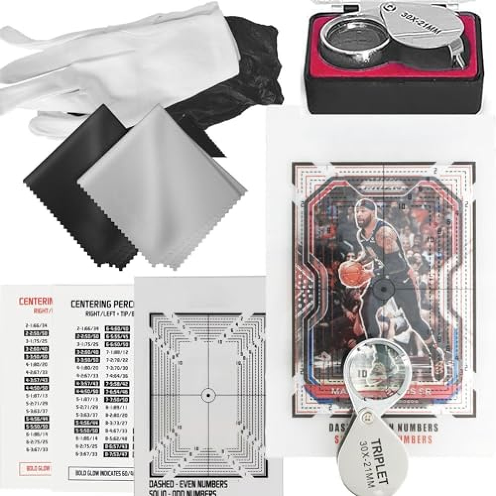 Flinduy Sports Cards Grading Kit, Card Centering Grading Tool, Sports Trading Cards Measuring Tools