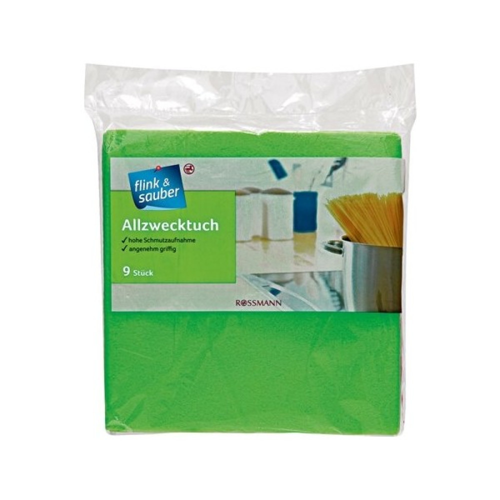 Flink & Sauber Çok Amaçlı Temizlik Bezi 38 x 38 cm 9 Adet Temizlik Malzemeleri Fiyatı