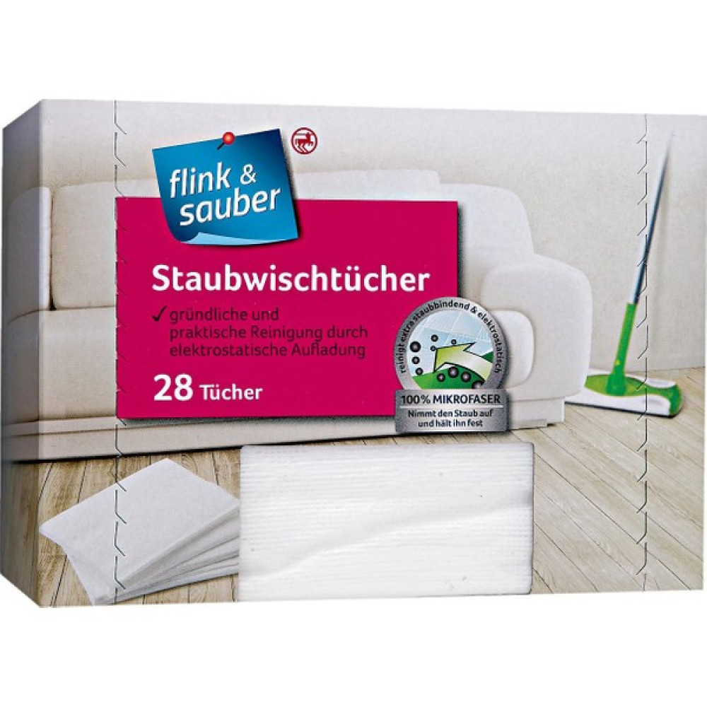 Flink & Sauber Toz Alma Bezi 22 x 30 cm 28 Adet Temizlik Malzemeleri Fiyatı