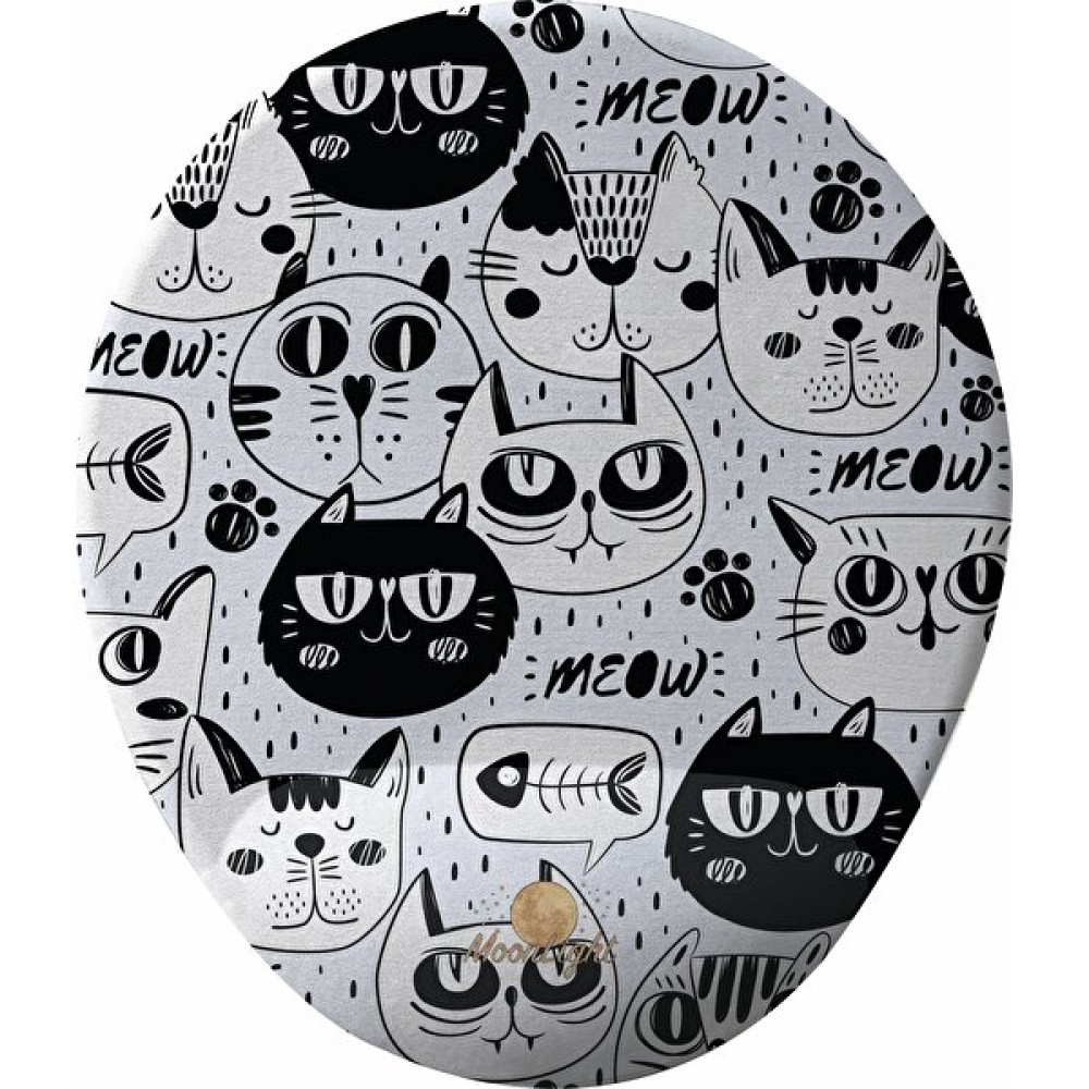 Flipped Cat Black White Bilek Destekli Tasarım Mouse Pad Mouse Pad Fiyatı