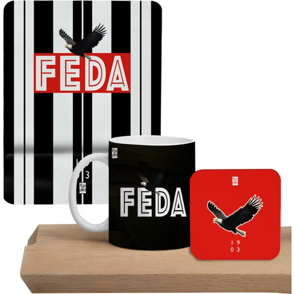 Flipped Feda Mousepad, Kupa ve Bardak Altlığı Hediye Seti - Beyaz Mouse Pad Fiyatı