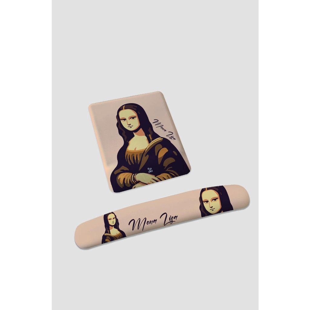 Flipped Mona Lisa Bilek Destekli Mousepad ve Klavyepad - Renkli Mouse Pad Fiyatı