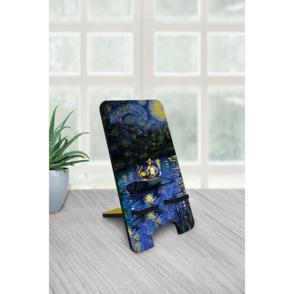 Flipped Van Gogh Telefon & Tablet Tutacağı Ahşap Masaüstü Standı Tablet Aksesuarı Fiyatı